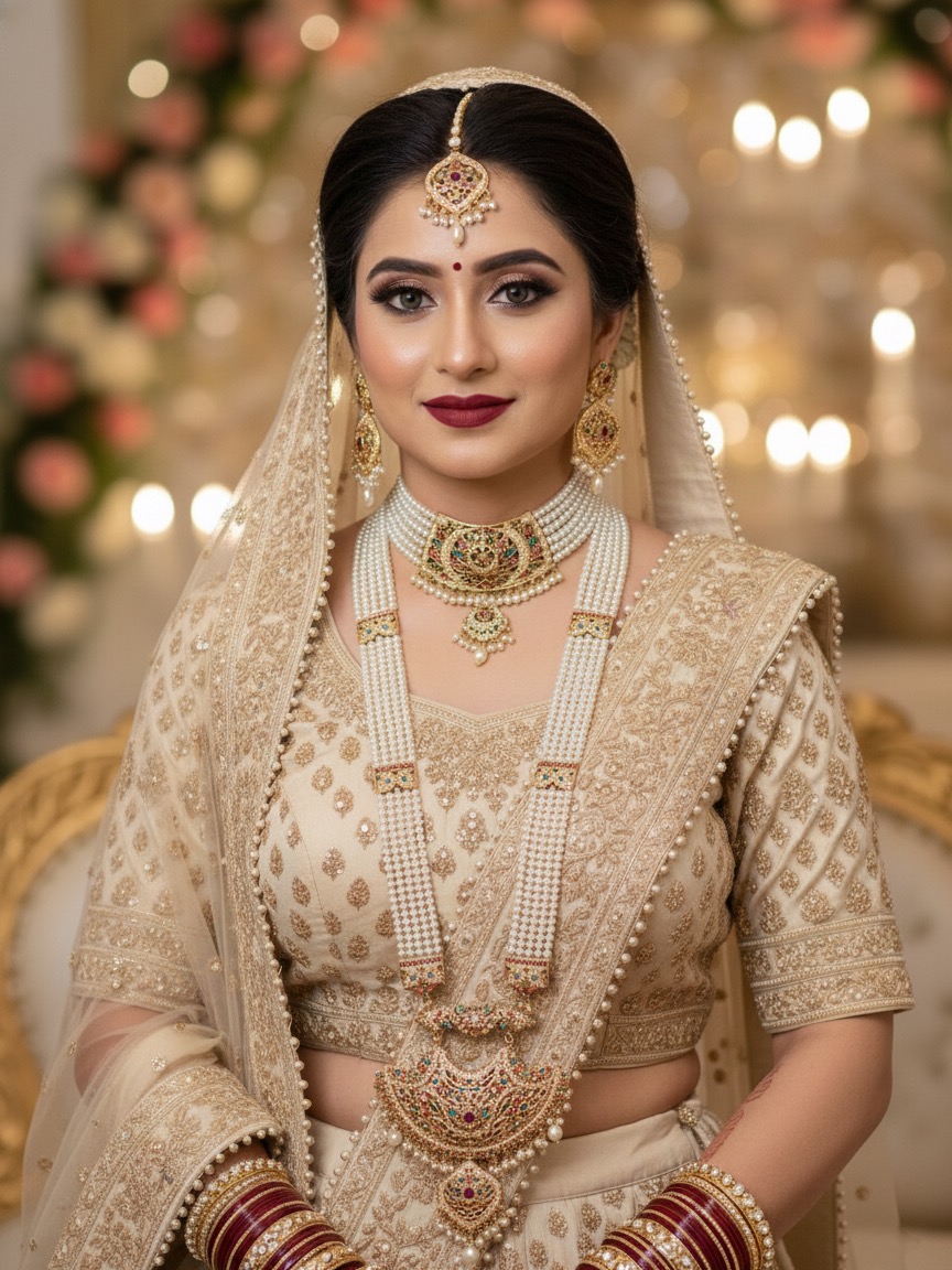 Nisha navratan bridal set